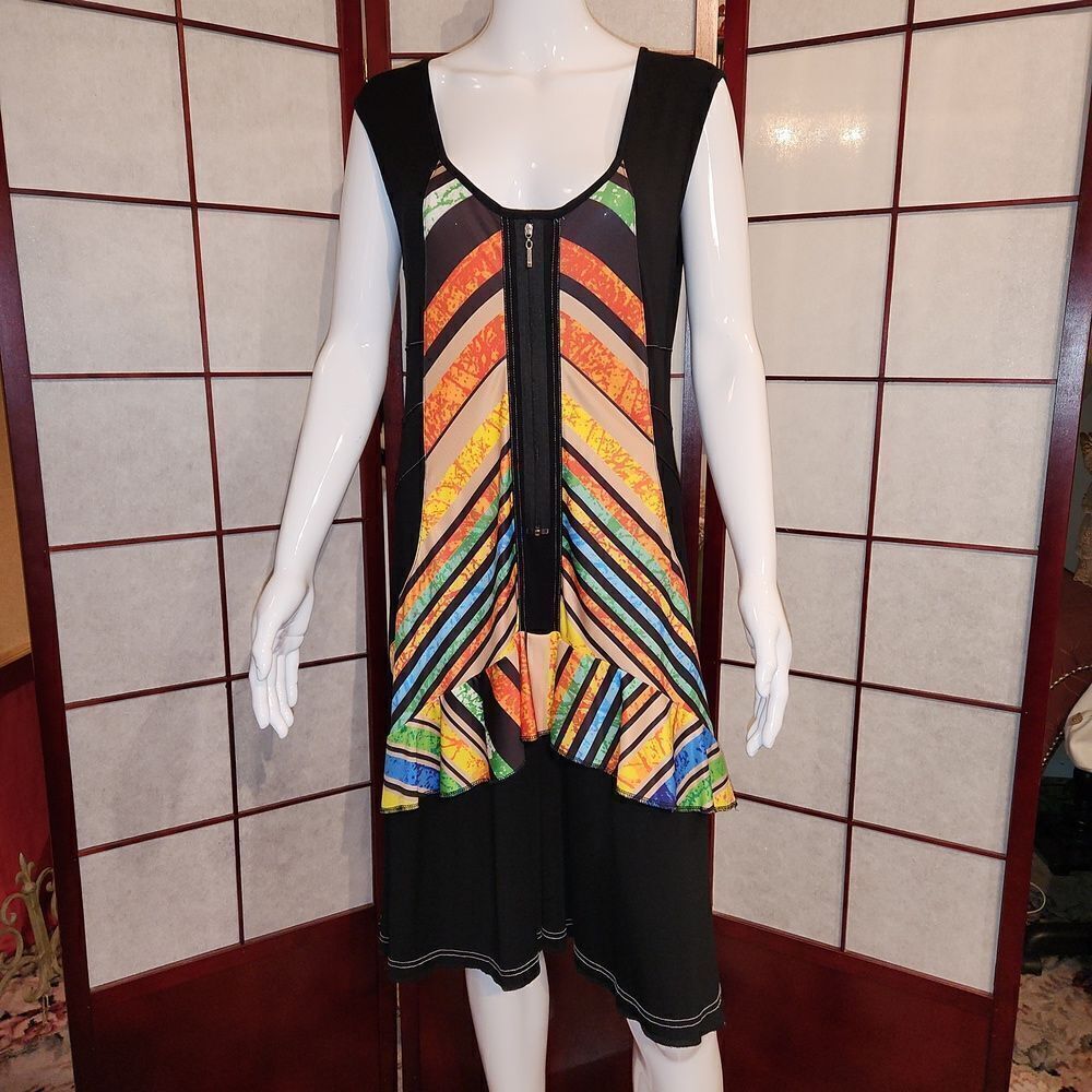 Dolcezza Colorful Sleeveless Dress